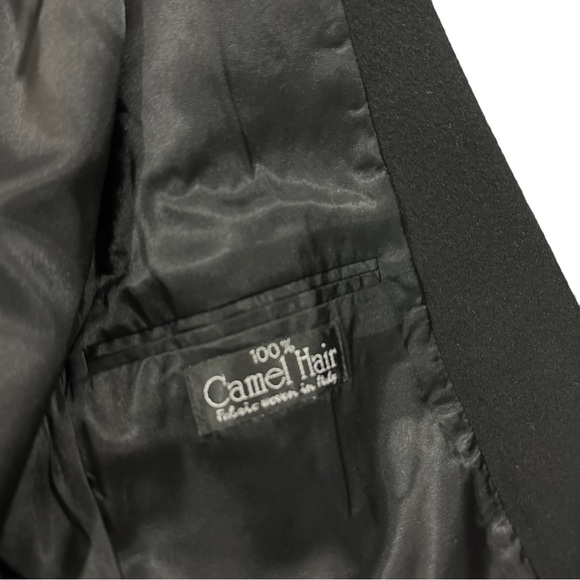 Gianfranco Ruffini Italy Men Black 100% Camel Hair  2 Button Suit Jacket Sz 40R - Picture 12 of 12